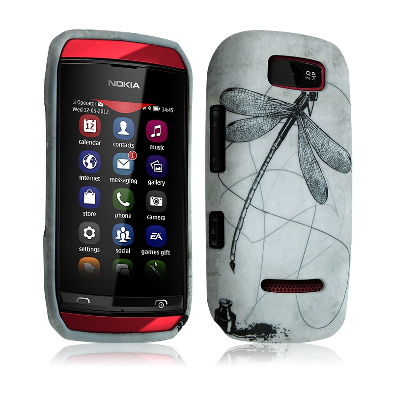 Housse Coque pour Nokia Asha 306 avec Motif LM01