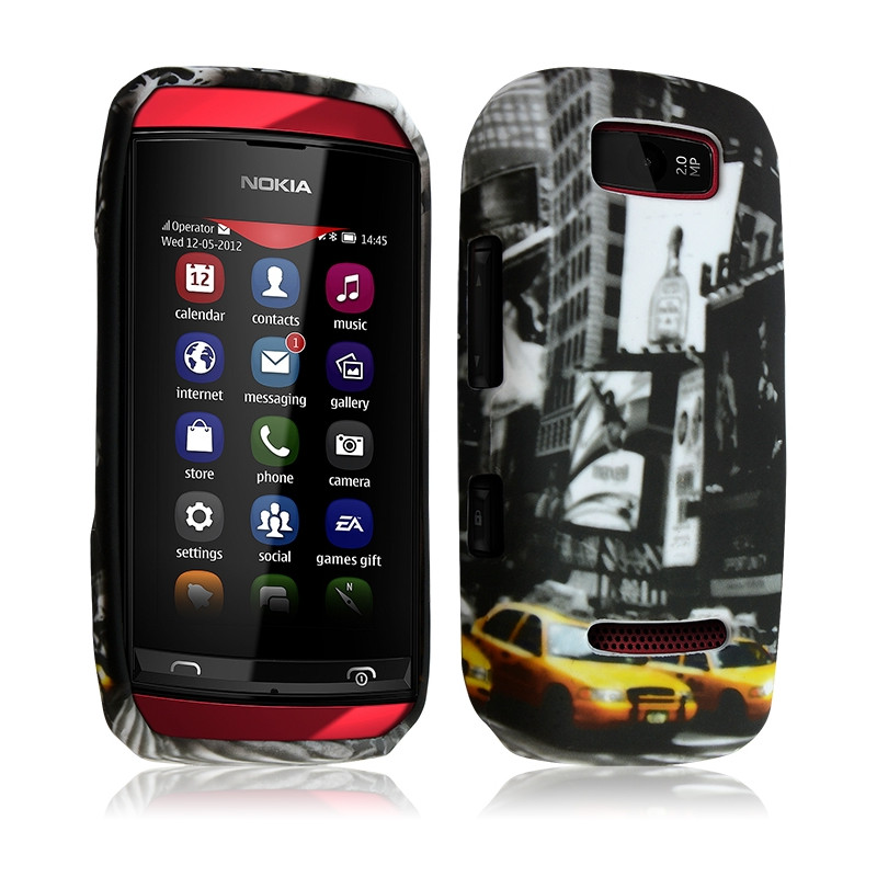 Housse Coque pour Nokia Asha 306 avec Motif LM06