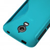 Coque S-Line pour Wiko Wax 4G couleur Bleu Turquoise + Film de Protection