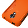 Coque S-Line pour Wiko Wax 4G couleur Orange + Film de Protection