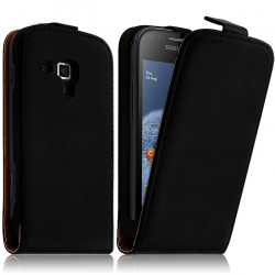Housse Coque Etui pour Samsung Galaxy S Duos S7562 Couleur Noir