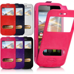 Etui Coque Silicone S-View Couleur  Universel S pour Alcatel One Touch Pop S3 