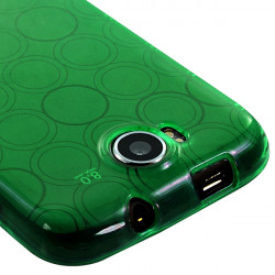 Housse Coque Semi Rigide Couleur Vert Translucide pour Wiko Cink Peax 2 + Chargeur Auto