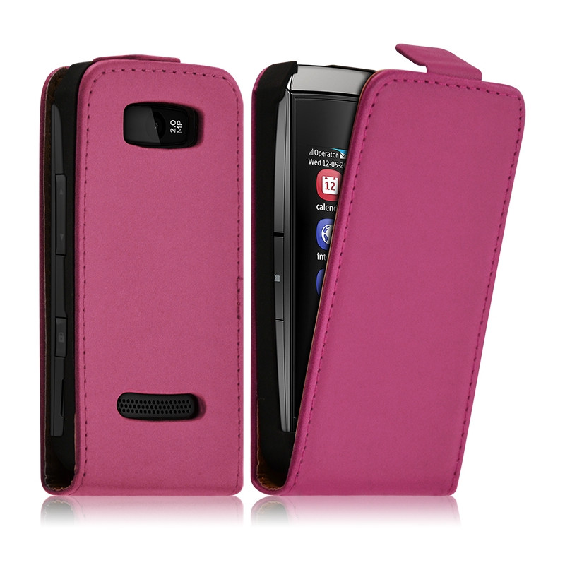 Housse Coque Etui pour Nokia Asha 306 Couleur Rose Fushia