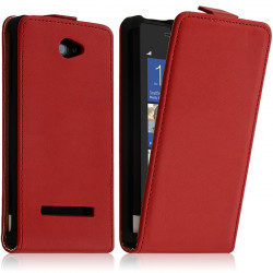 Housse Coque Etui pour HTC 8S Couleur Rouge