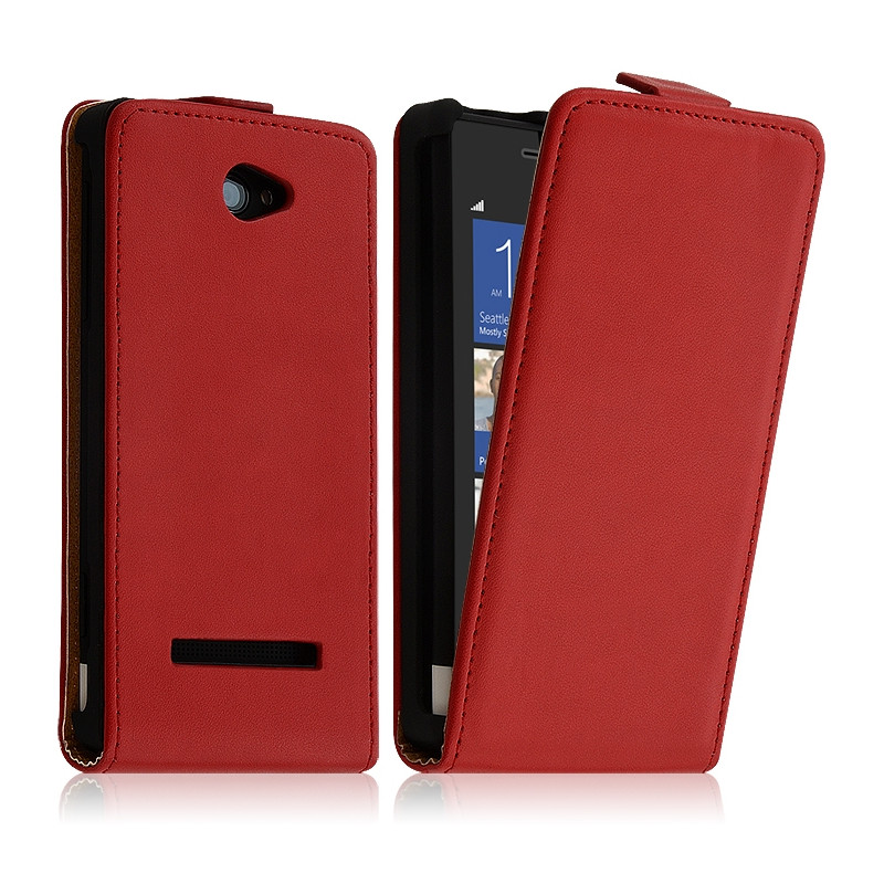Housse Coque Etui pour HTC 8S Couleur Rouge