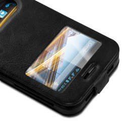 Etui Coque Silicone S-View Couleur noir Universel XL pour OnePlus One