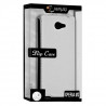 Etui Coque Rigide à Clapet pour Sony Xperia M2 Dual Couleur Blanc Cassé + Film