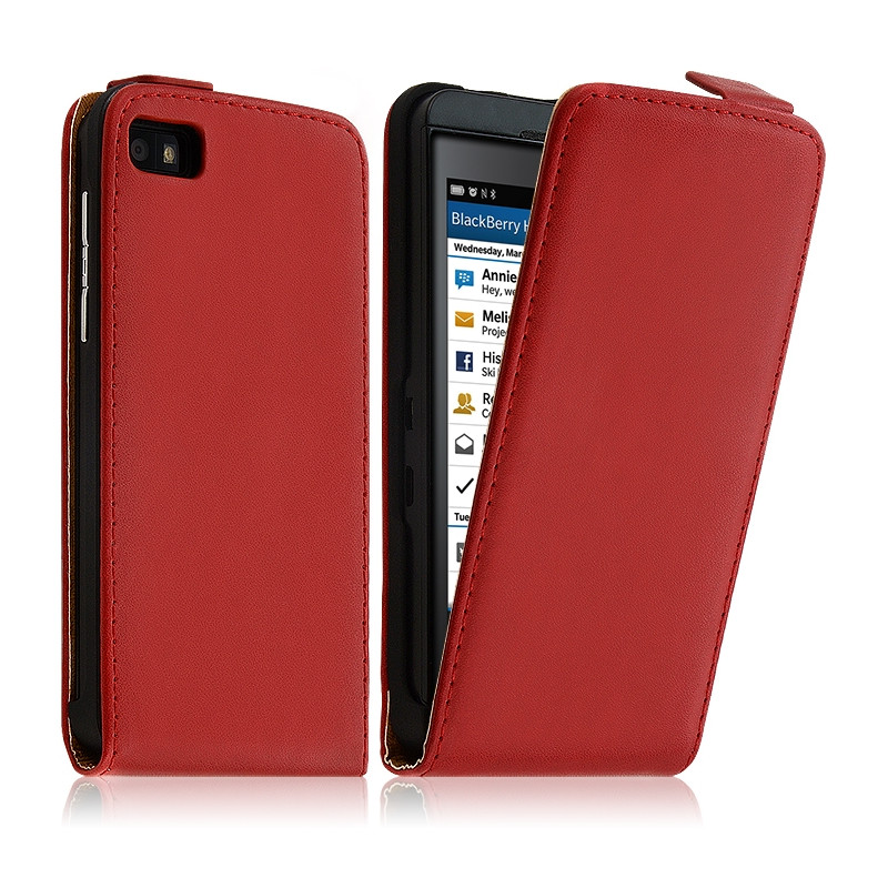 Housse Coque Etui pour BlackBerry Z10 Couleur Rouge