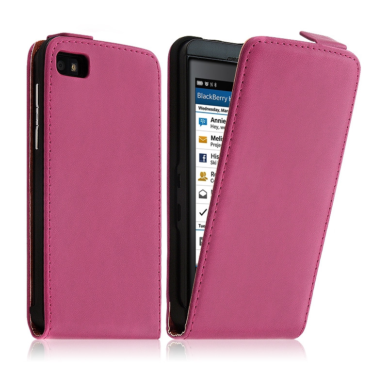 Housse Coque Etui pour BlackBerry Z10 Couleur Rose Fushia