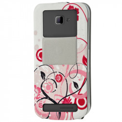 Etui Coque Silicone S-View Motif Universel XS pour Logicom E400