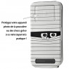 Etui Coque Silicone S-View Motif Universel XS pour Logicom E400