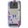 Etui Coque Silicone S-View Motif HF13 Universel M pour Logicom S450