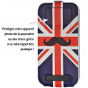 Etui Coque Silicone S-View Motif Universel M pour Logicom S450