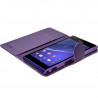 Etui Portefeuille mode Support Style Diamant Violet pour Sony Xperia M2