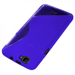 Coque S-Line pour Wiko Rainbow couleur Violet + Film de Protection