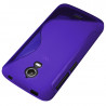 Housse Etui Coque S-Line pour Wiko Wax couleur Violet + Film de Protection