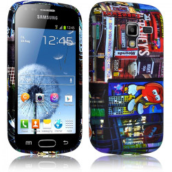Housse Etui Coque Semi Rigide pour Samsung Galaxy Trend Lite avec Motif LM11 + Film de Protection