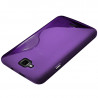 Coque S-Line Couleur Violet pour Wiko Slide + Film de Protection
