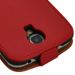 Housse Coque Etui pour Samsung Galaxy S4 Couleur Rouge