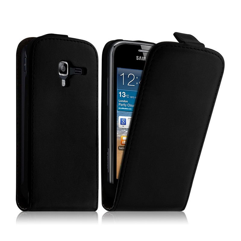 Housse Coque Etui pour Samsung Galaxy Ace 2 Couleur Noir