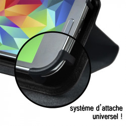Housse Etui Suppport Universel S Couleur Noir pour Samsung Galaxy Trend 2 Lite