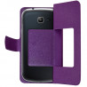 Housse Coque Etui S-view Universel S Couleur Violet pour Samsung Galaxy Trend 2 Lite