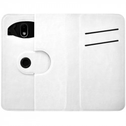 Housse Etui Support 360° Universel S couleur Blanc pour Nokia Lumia 530