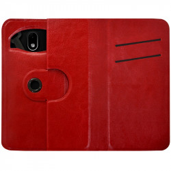 Housse Etui Support 360° Universel S couleur Rouge pour Nokia Lumia 530