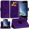 Housse Etui Support 360° Universel S couleur Violet pour Nokia Lumia 530