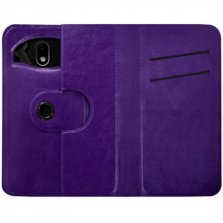 Housse Etui Support 360° Universel S couleur Violet pour Nokia Lumia 530