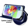 Housse Etui Support 360° Universel S couleur Bleu pour Samsung Z1