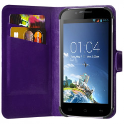 Housse Etui Support 360° Universel S couleur Violet pour Lenovo A319