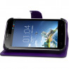 Housse Etui Support 360° Universel S couleur Violet pour Lenovo A319