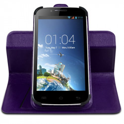 Housse Etui Support 360° Universel S couleur Violet pour Lenovo A319