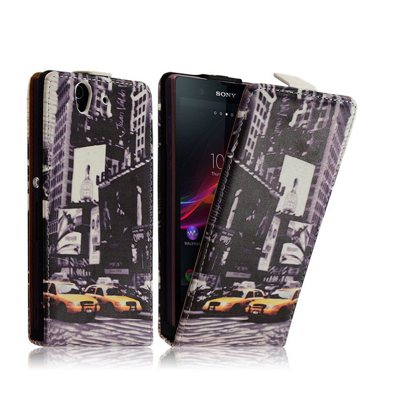 Housse Coque Etui pour Sony Xperia Z motif LM06