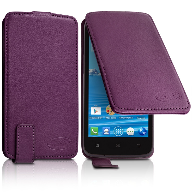 Housse Etui Clapet Couleur Violet Universel M pour Lenovo VIBE Z