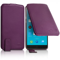 Housse Etui Clapet Couleur Violet Universel M pour Meizu M1 Note