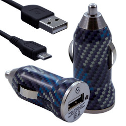 Chargeur voiture allume cigare USB motif CV04 pour Acer Iconia Smart