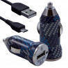 Chargeur voiture allume cigare USB motif CV04 pour HTC Desire Eye