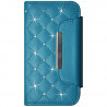 Etui Portefeuille Style Diamant Universel M bleu clair pour Polaroid Ruby ProV463 