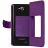 Housse Coque Etui S-view Universel XL Couleur Violet 