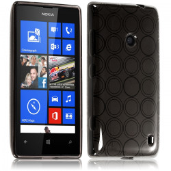 Housse Coque style Cercle Nokia Lumia 520 Couleur Fumé Translucide