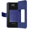 Housse Coque Etui S-view Universel XL Couleur Bleu 