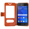 Housse Coque Etui S-view Universel XL Couleur Orange 