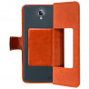 Housse Coque Etui S-view Universel XL Couleur Orange 