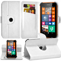 Etui Fonction Support 360° Universel M couleur Blanc pour Nokia Lumia 635
