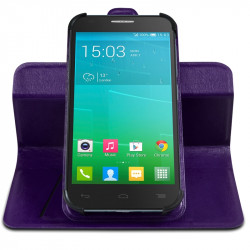 Etui Fonction Support 360° Universel S Violet pour Alcatel One Touch Idol Mini