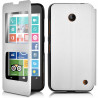 Housse Coque Etui S-View Fonction Support Couleur Blanc pour Nokia Lumia 635