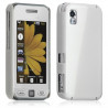 Housse étui coque rigide brillante pour Samsung Player One S5230 couleur blanc + film protecteur